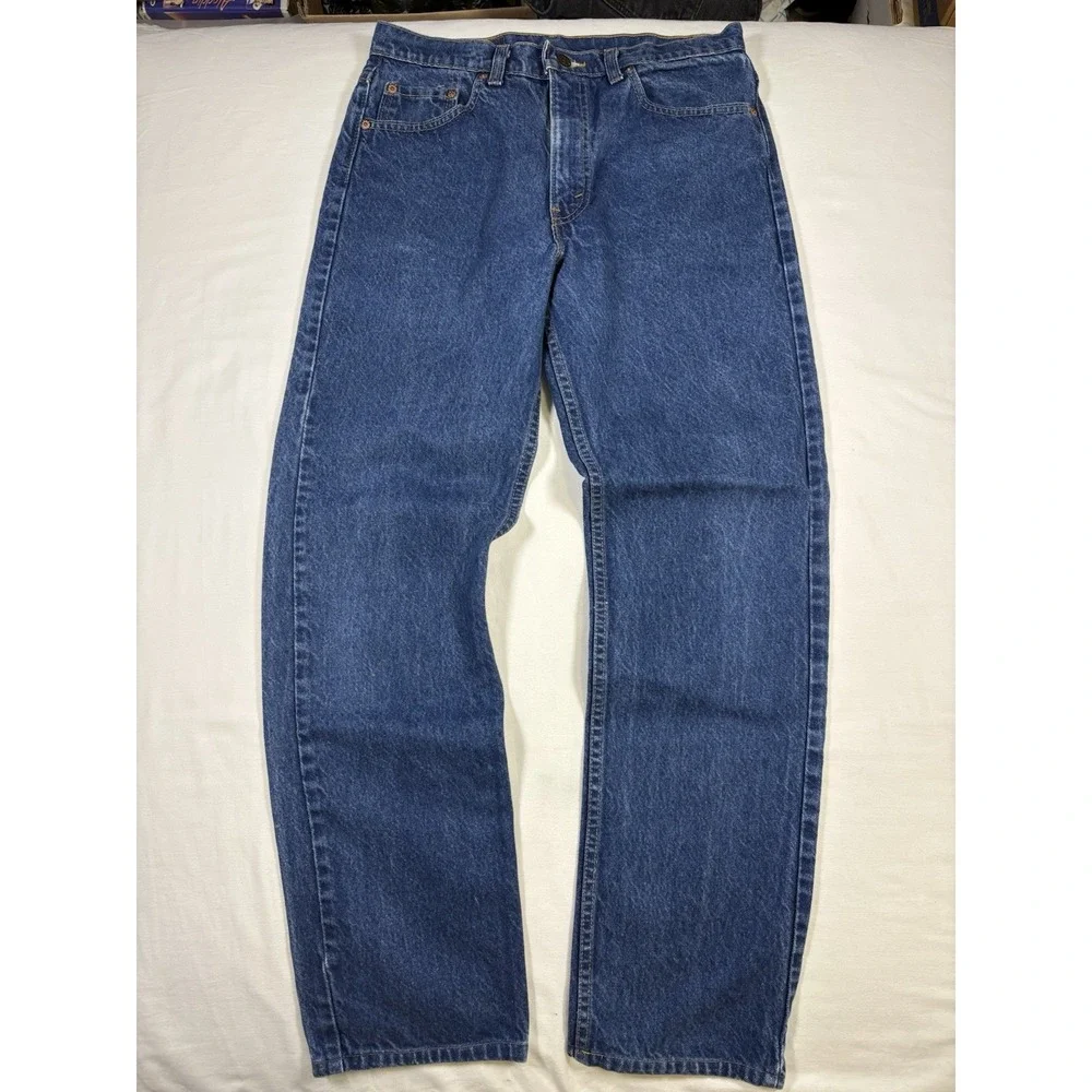 Vintage Levis 550 Made in USA Jeans Mens 33x34 Dark Wash Relaxed Tapered 1992